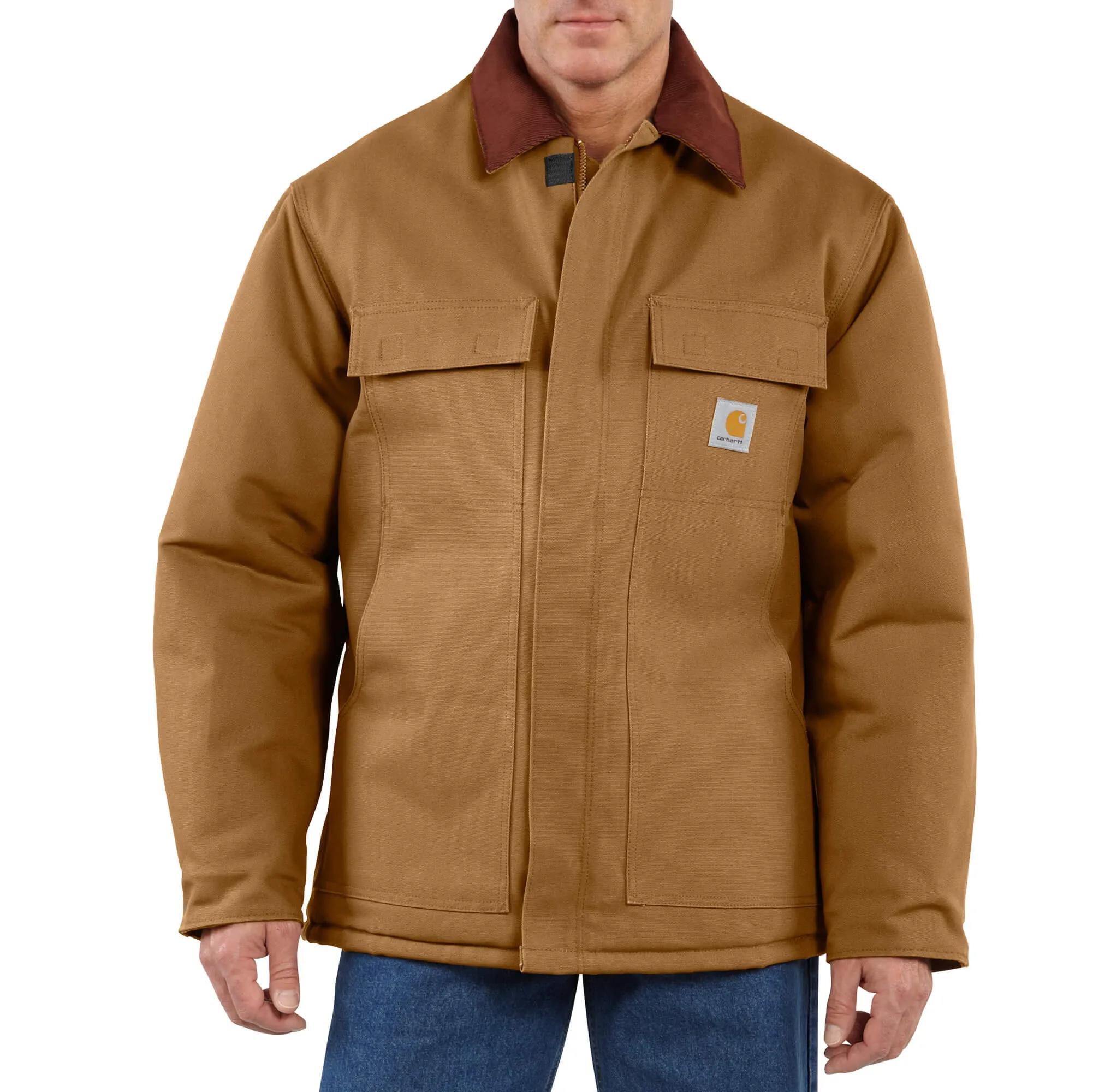 106674 - Carhartt Men's Loose Fit Firm Duck Insulated Traditional Coat