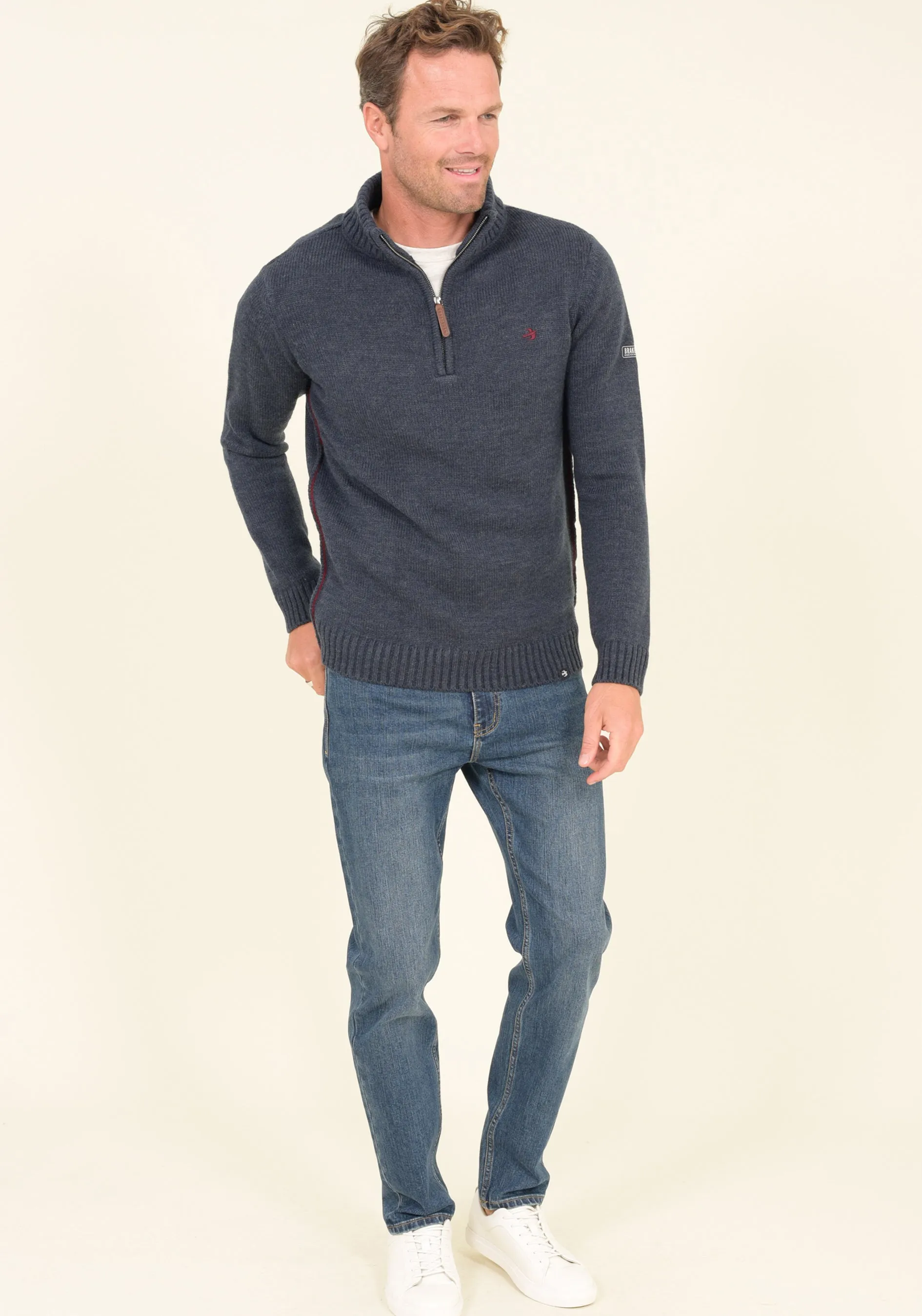 1/4 Zip Jumper Navy