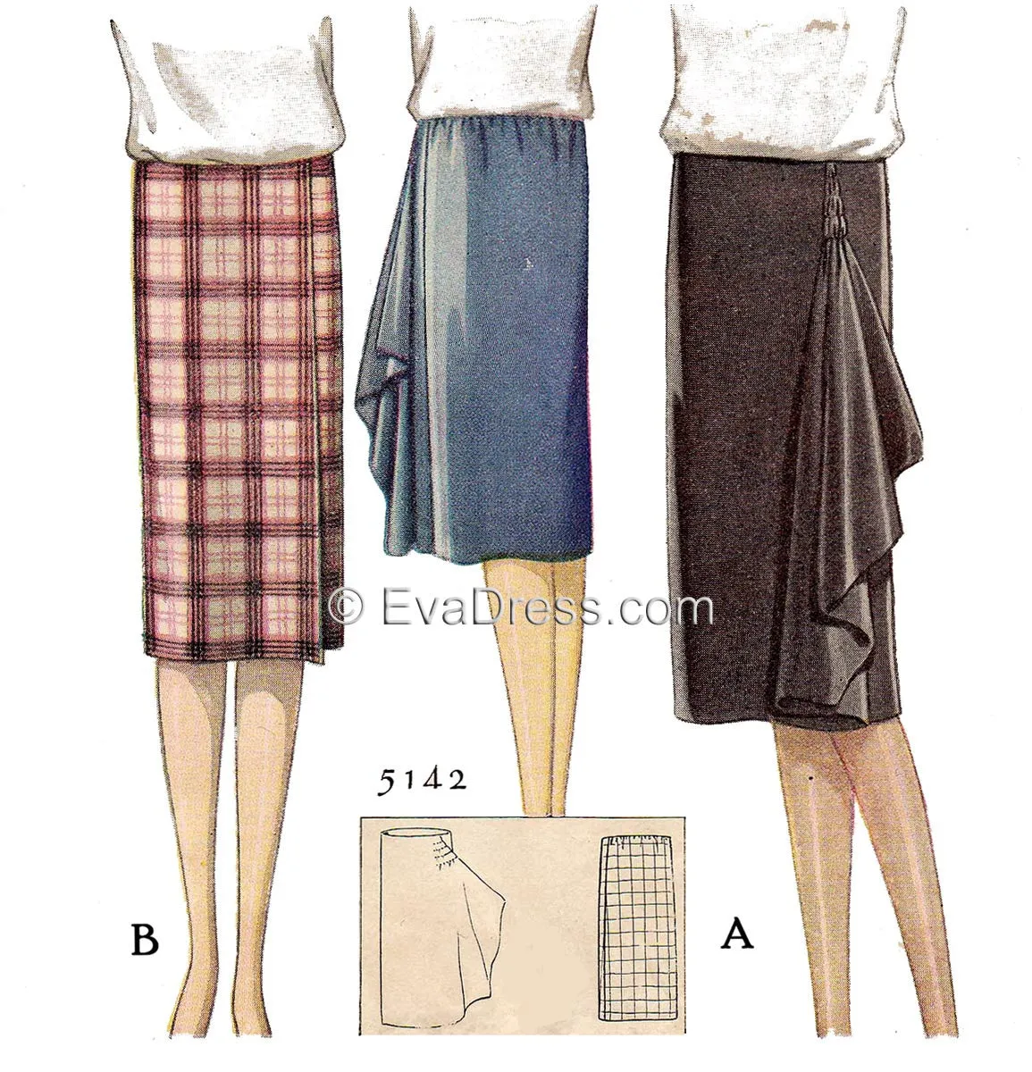 1927 Wrap Skirts Sk20-5142