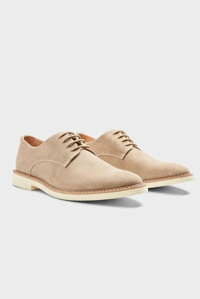 ACADEMY BRAND - suede derby in beige