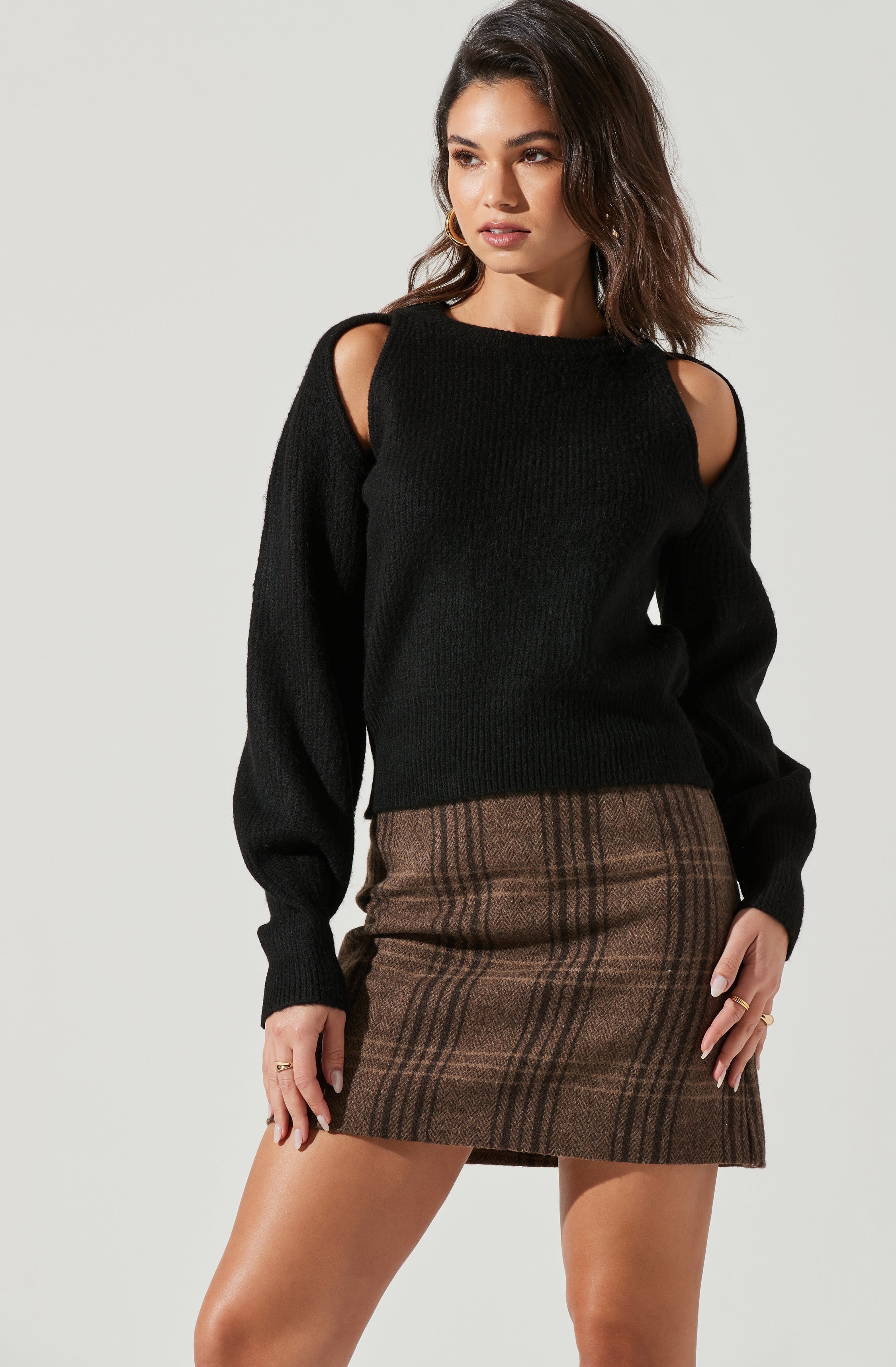 Adira Shoulder Cutout Sweater