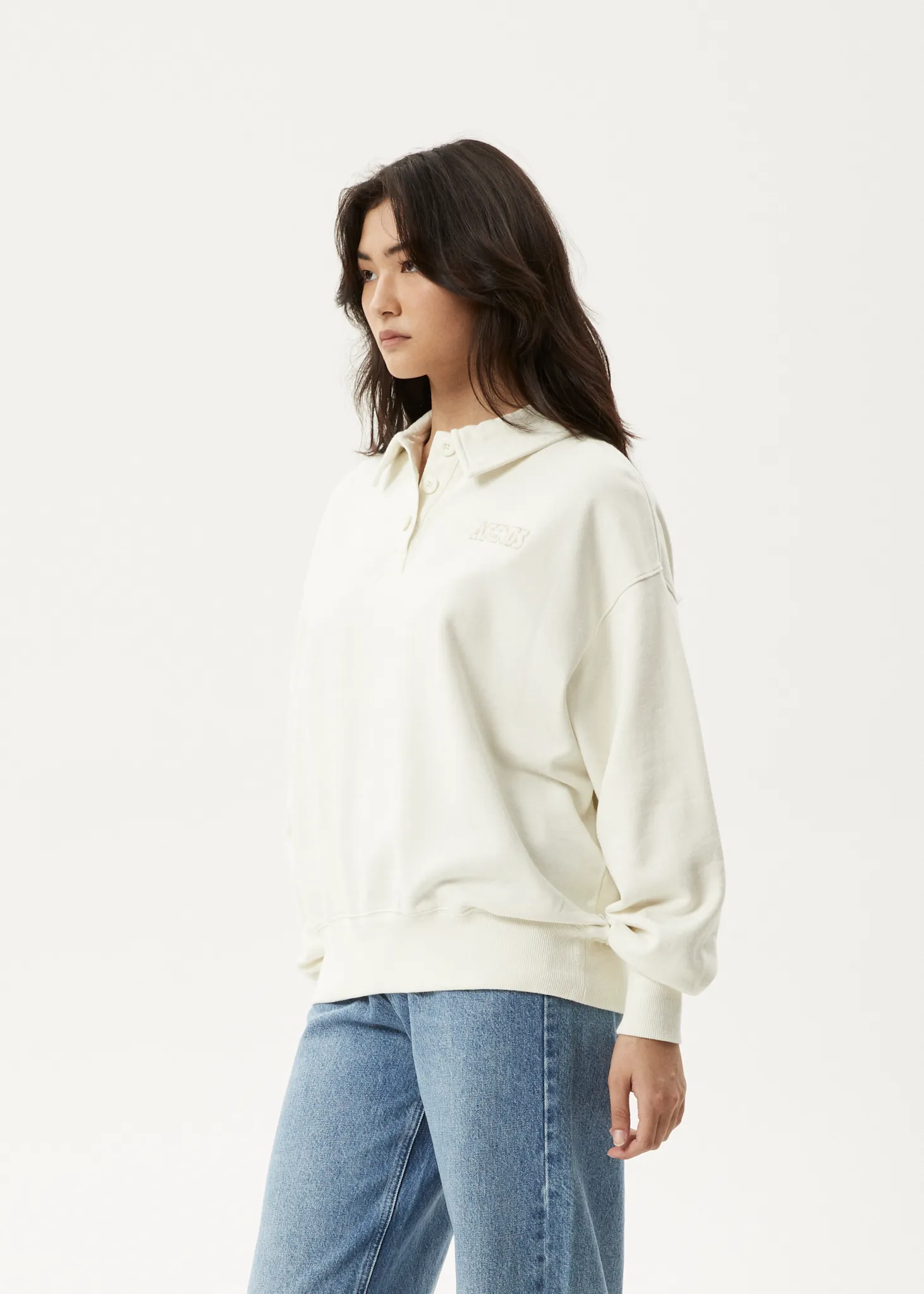 AFENDS Womens Ellie - Sweatshirt - Off White