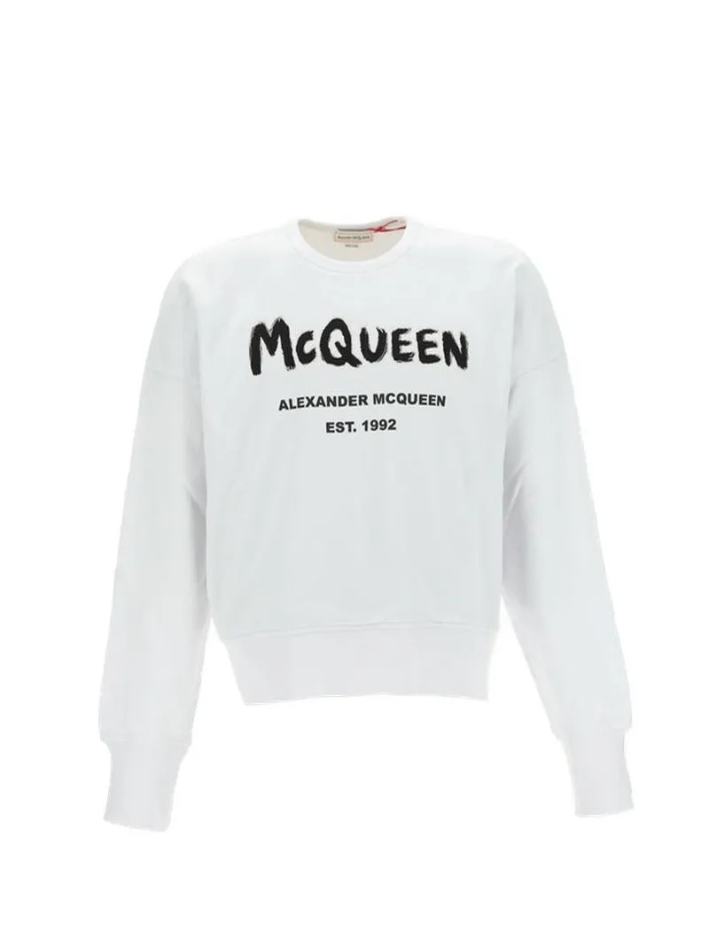 Alexander McQueen Graffiti Oversized Sweatshirt