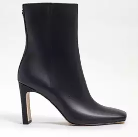 Anika Ankle Bootie in Black Leather