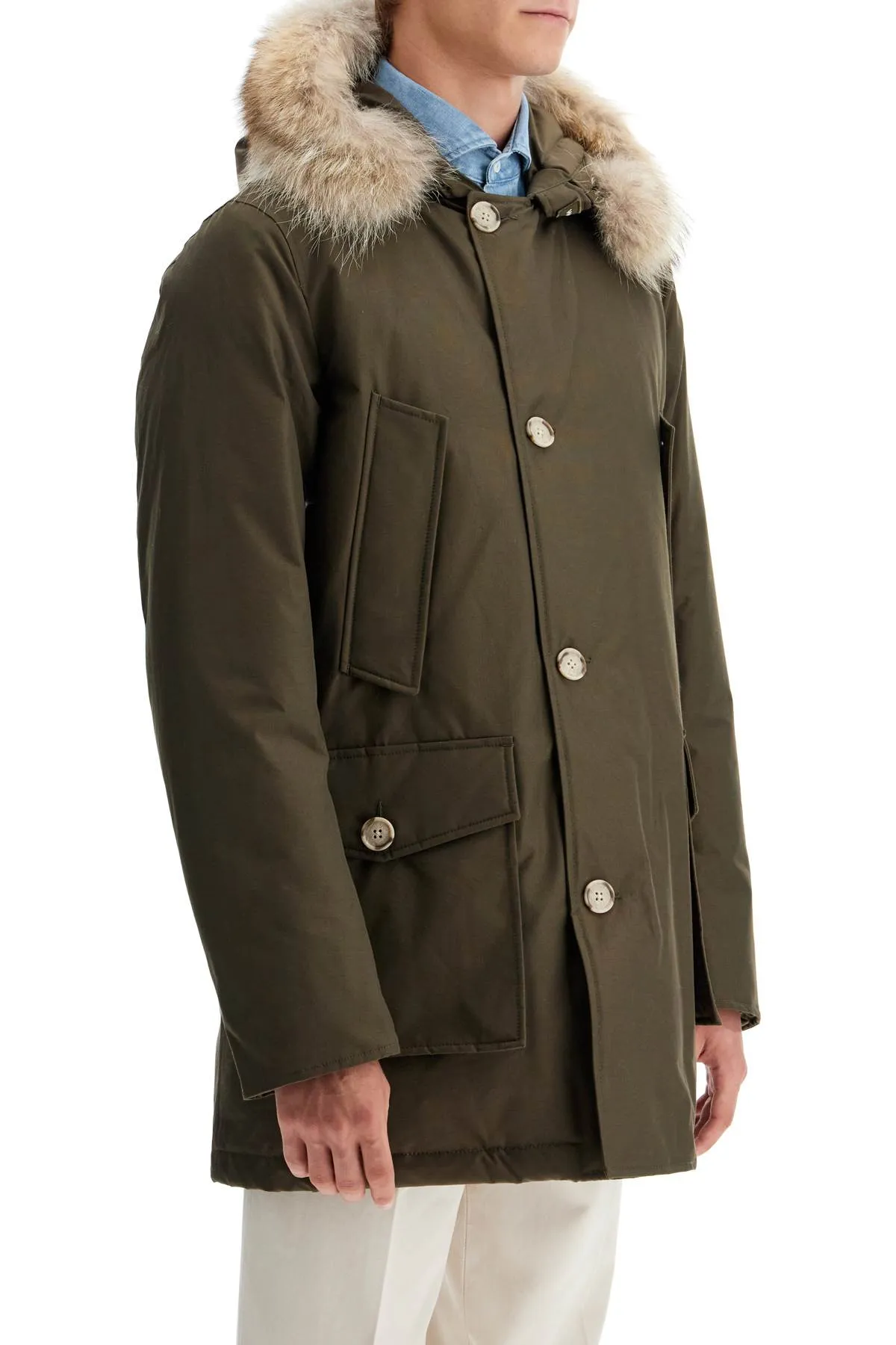 arctic parka in ramar cloth CFWOOU0482 MRUT0001 DARK GREEN