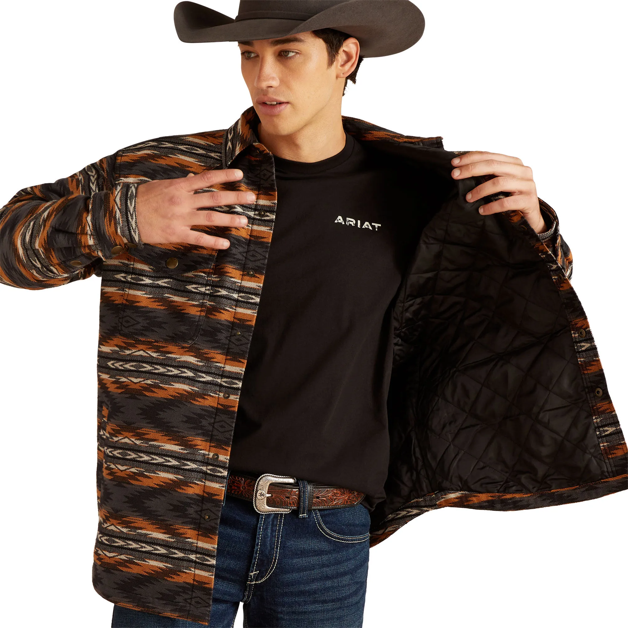 Ariat Mens Harcourt Aztec Shirt Jacket