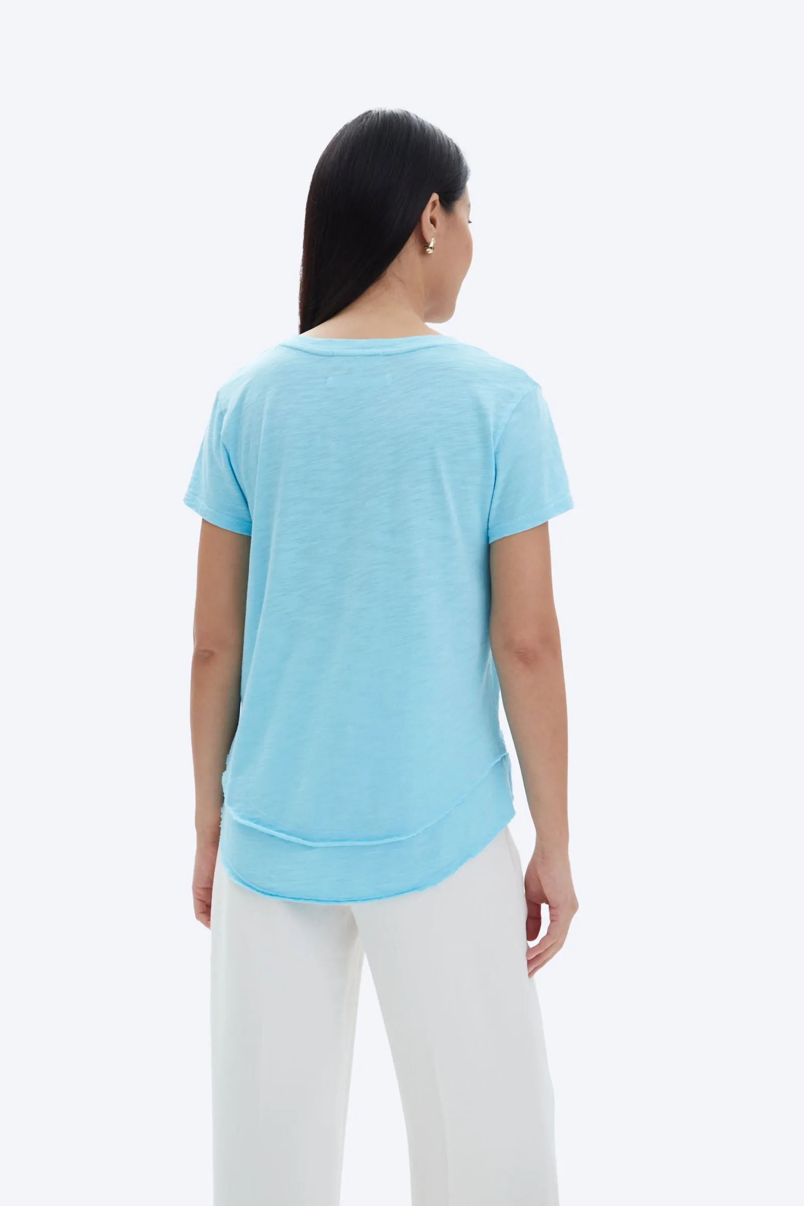 AVA V-NECK MOCK LAYER T-SHIRT