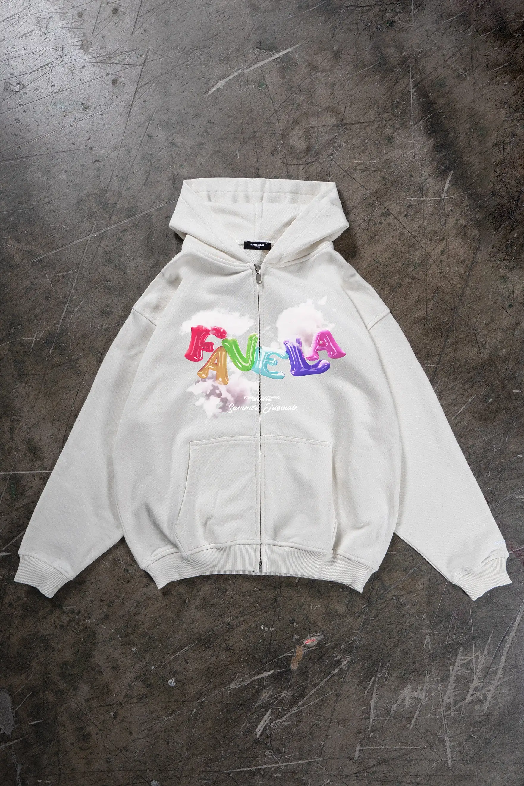 BALLOON VANILLA/OFF WHITE FRONTZIP