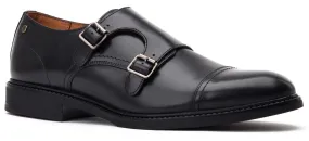 Base London Diablo Mens Leather Monk Shoe