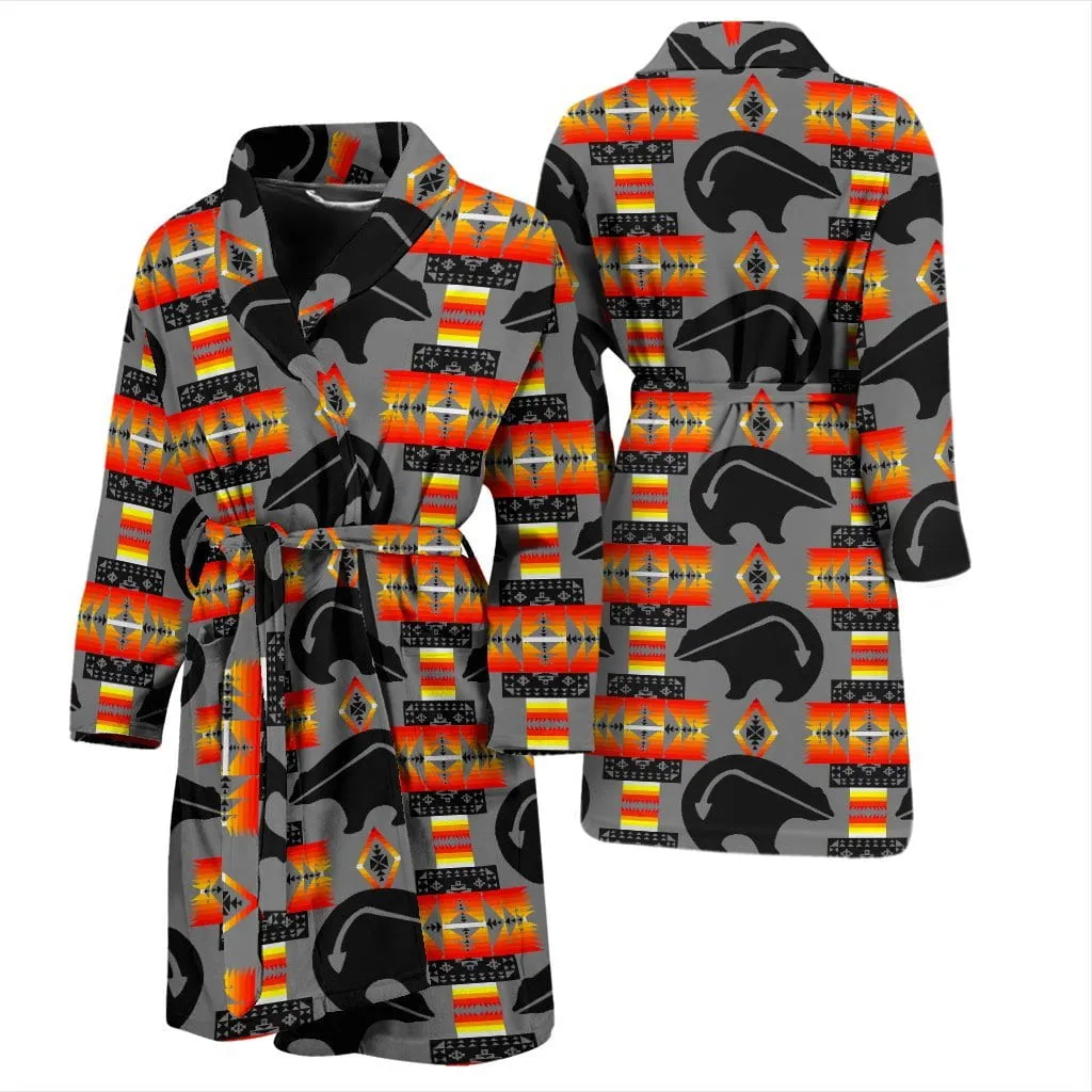 Bear Gray Men's Bath Robe