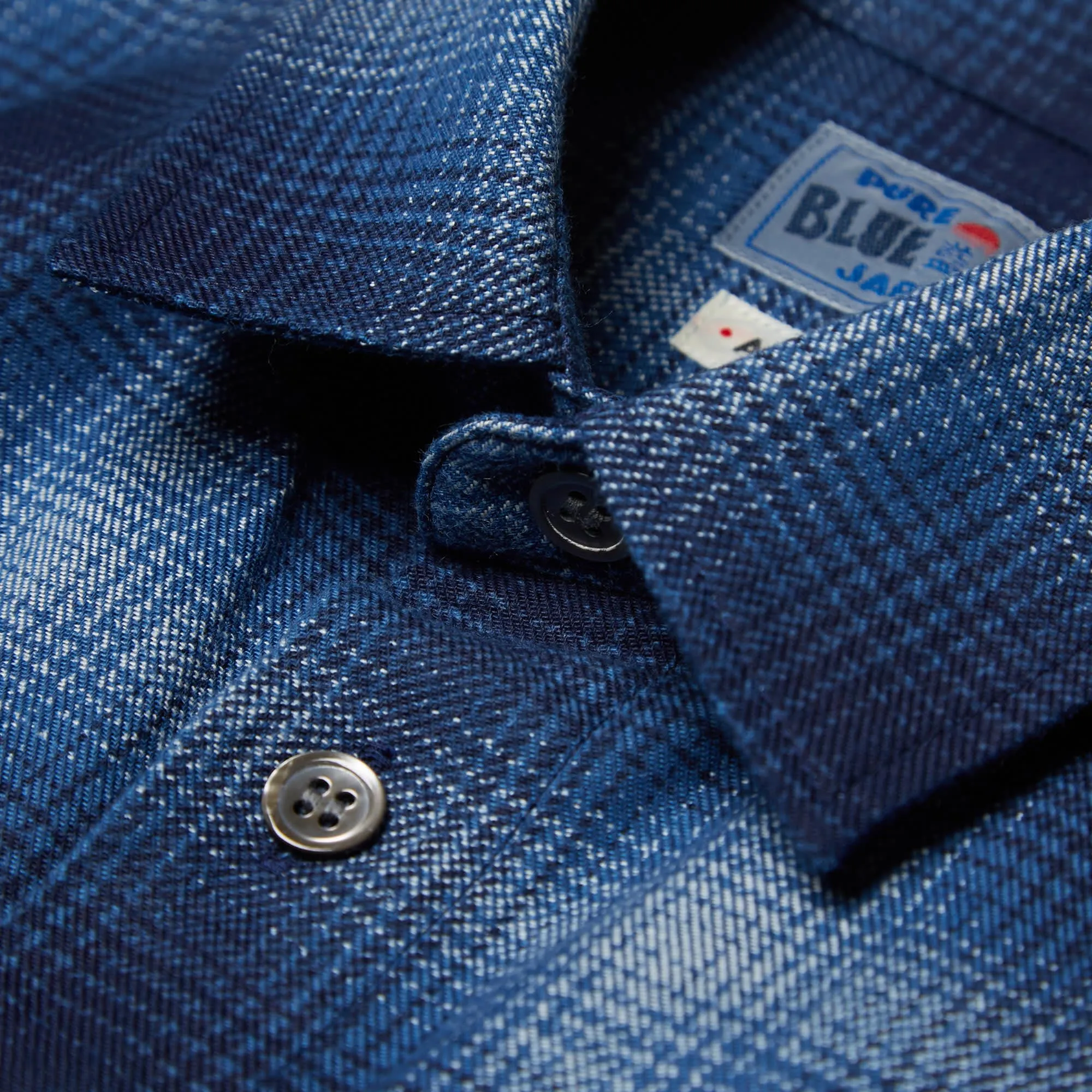 Blue Blue Japan Flannel Check ShirtIndigo