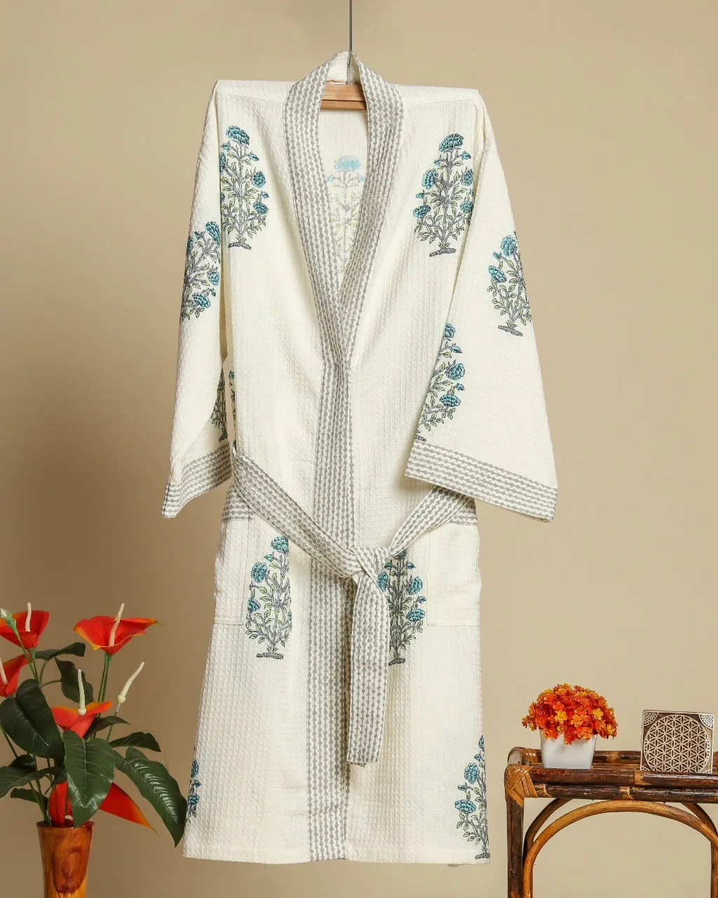 Blue Buta print Bathrobe (BROB01)