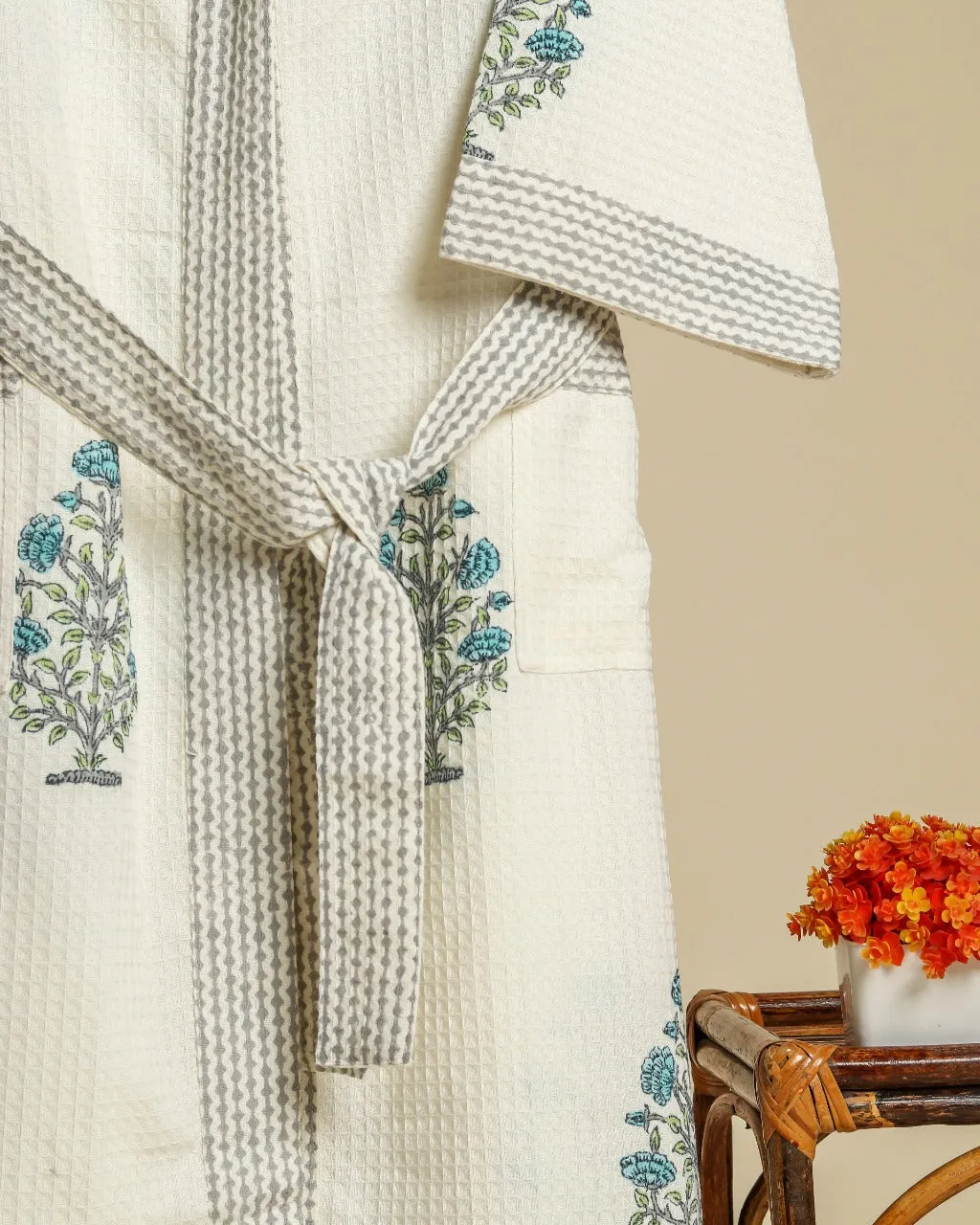 Blue Buta print Bathrobe (BROB01)