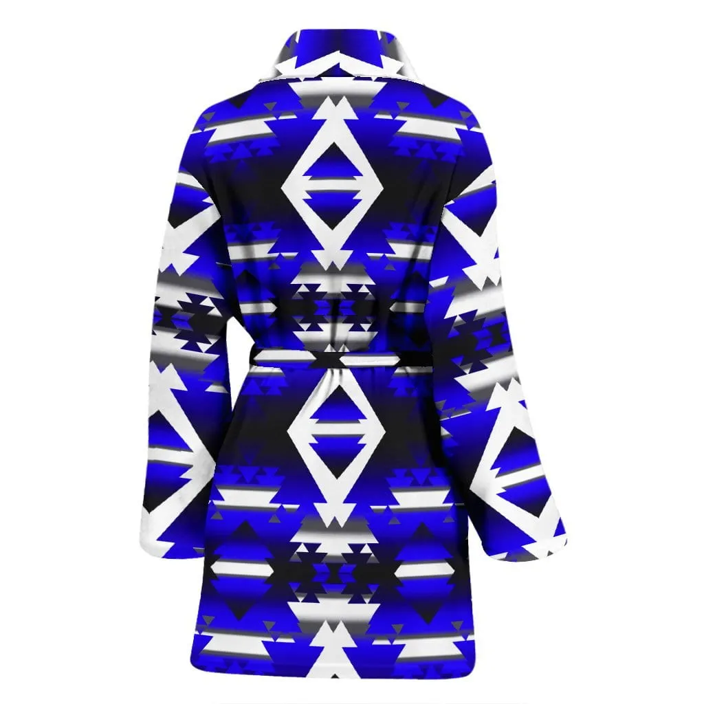 Blue Winter Camp Women's Robe