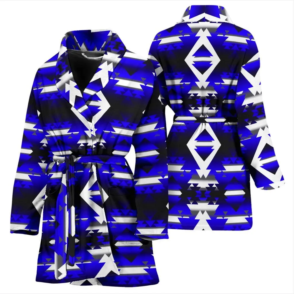 Blue Winter Camp Women's Robe