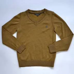 Bonpoint Mustard Wool V-Neck Jumper: 10 Years