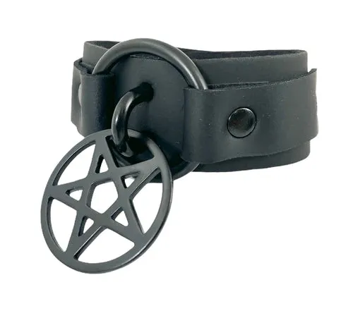 BR L Pentagram Ring Black