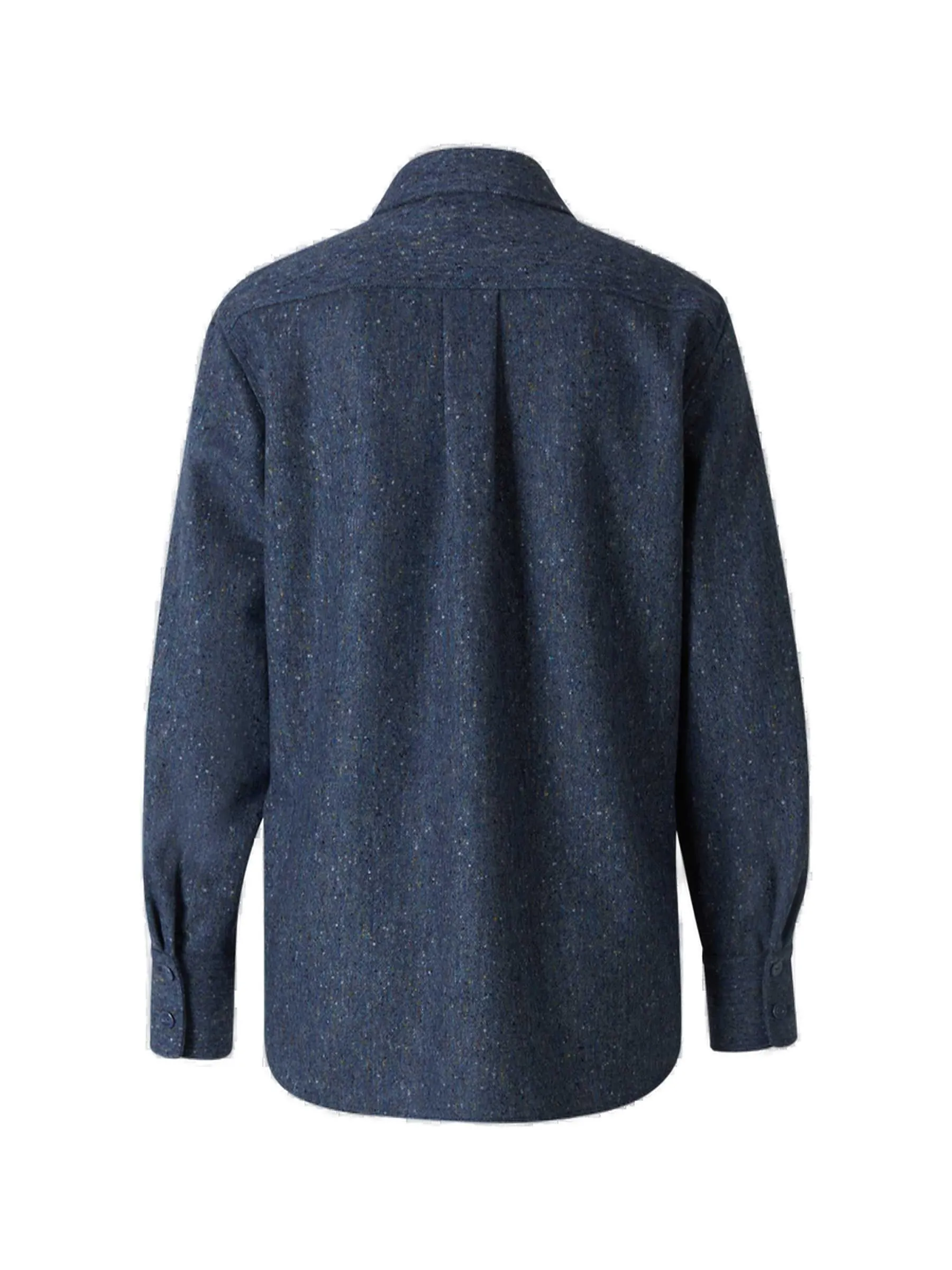 Chloé Buttoned Long-Sleeved Tweed Shirt