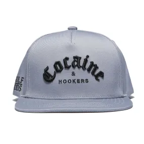 Cocaine & Hookers Grey SnapBack Golf Hat