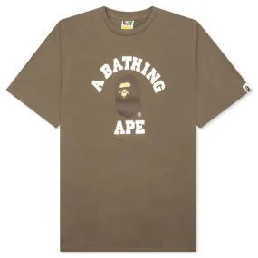 College Tee - Brown