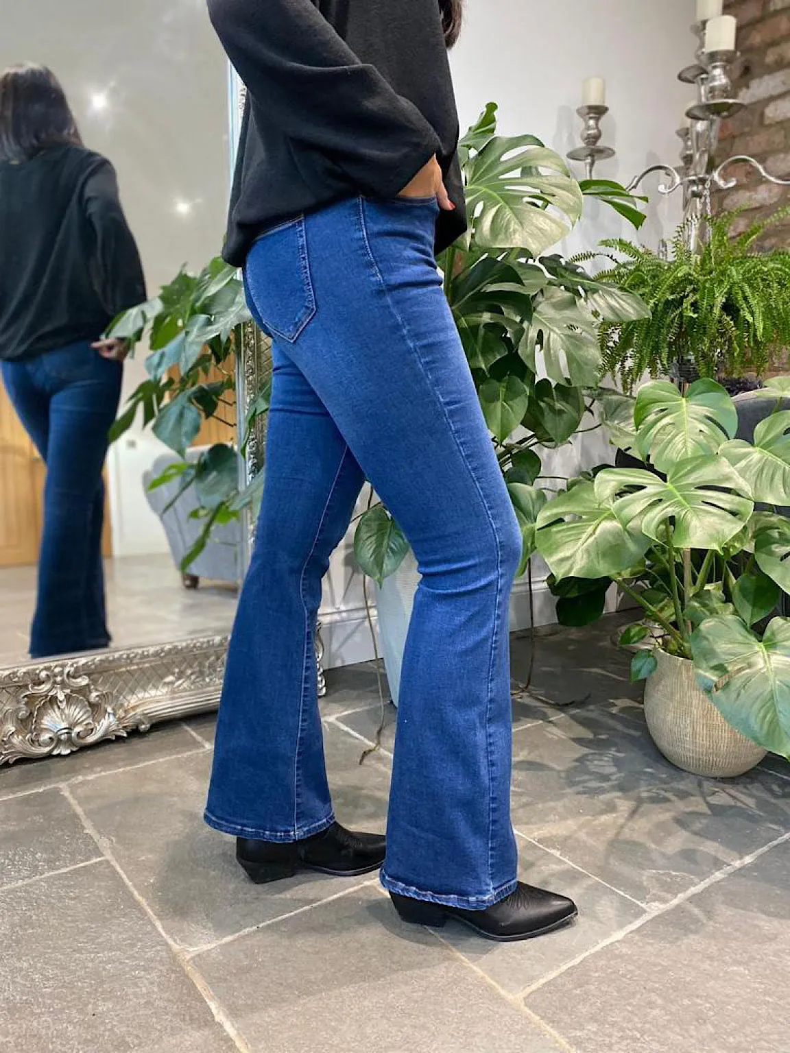 Denim Boot Cut Jeans