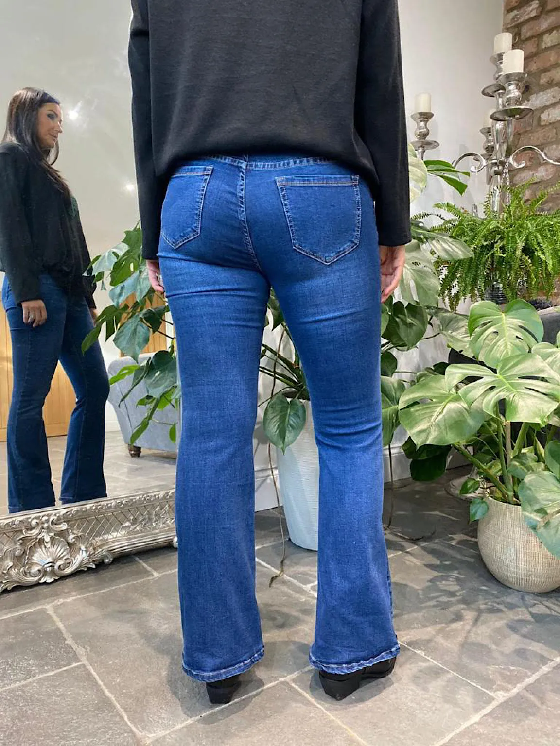 Denim Boot Cut Jeans