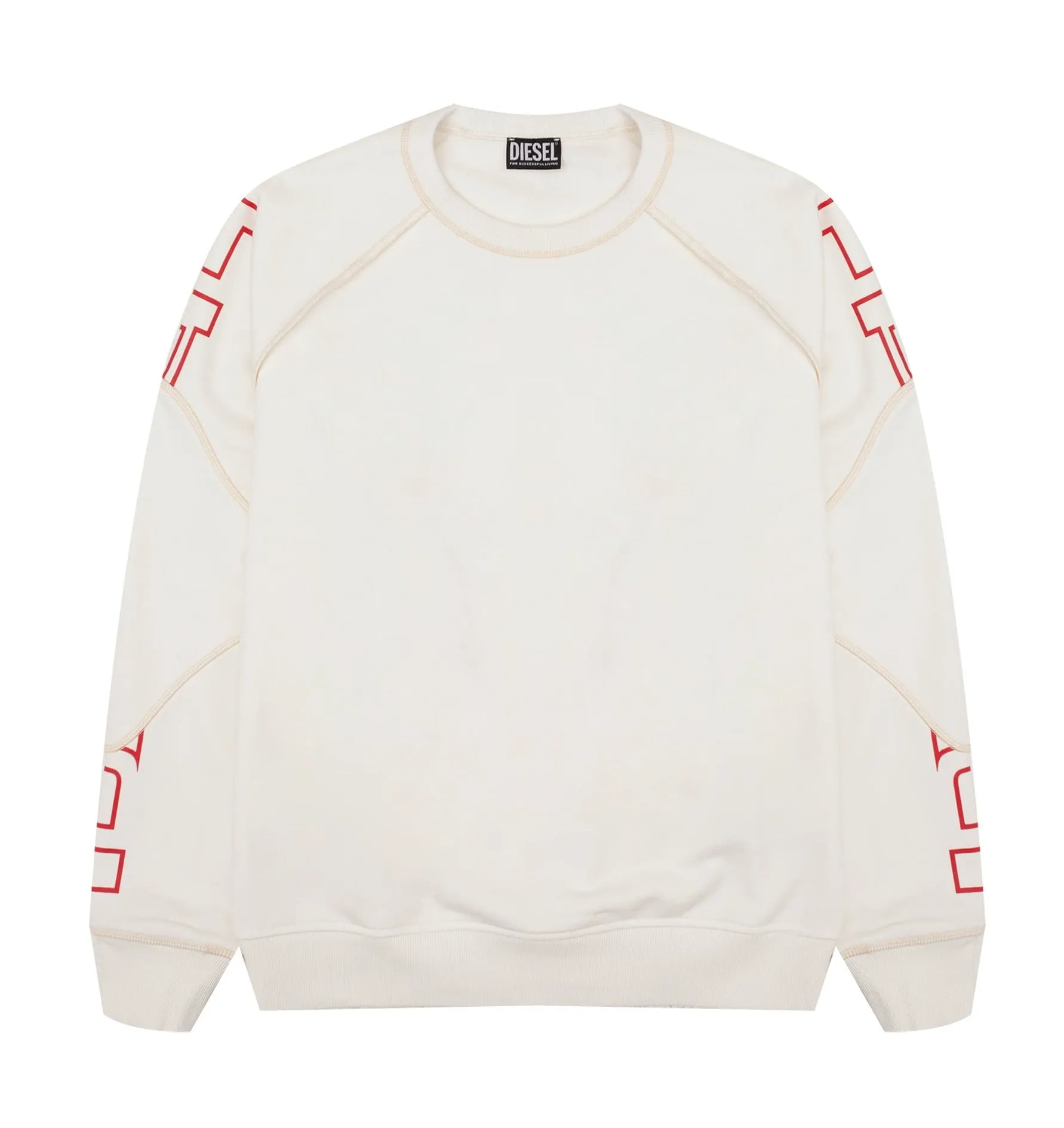 Diesel S-Ragle Graphic-Sleeved Crewneck Sweatshirt