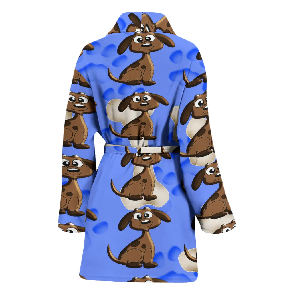 Dog and bones WOMEN'S BATH ROBE