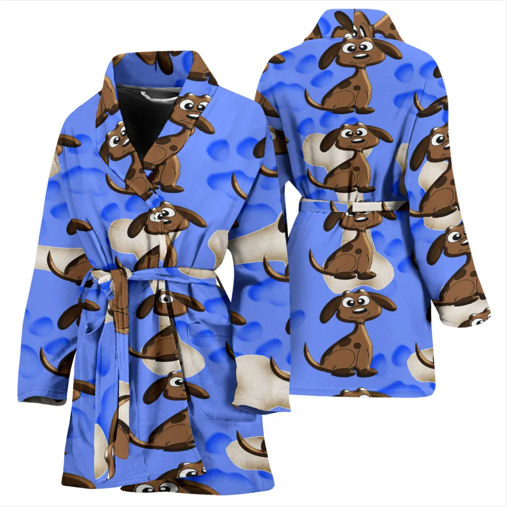 Dog and bones WOMEN'S BATH ROBE