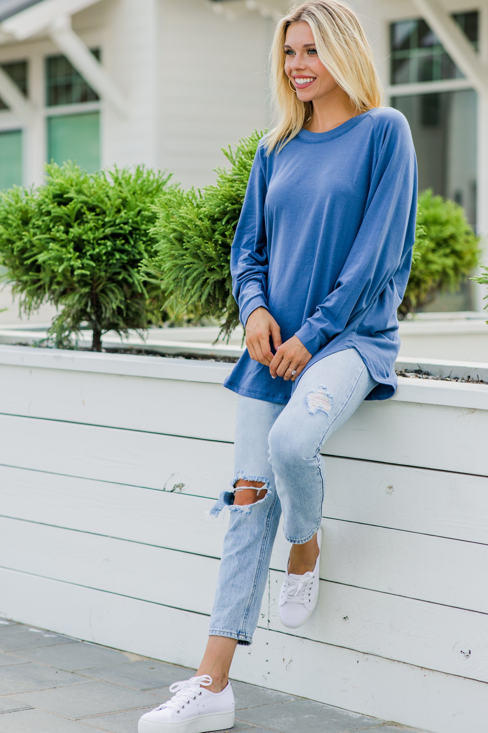 Easy Like Sunday Denim Blue Tunic