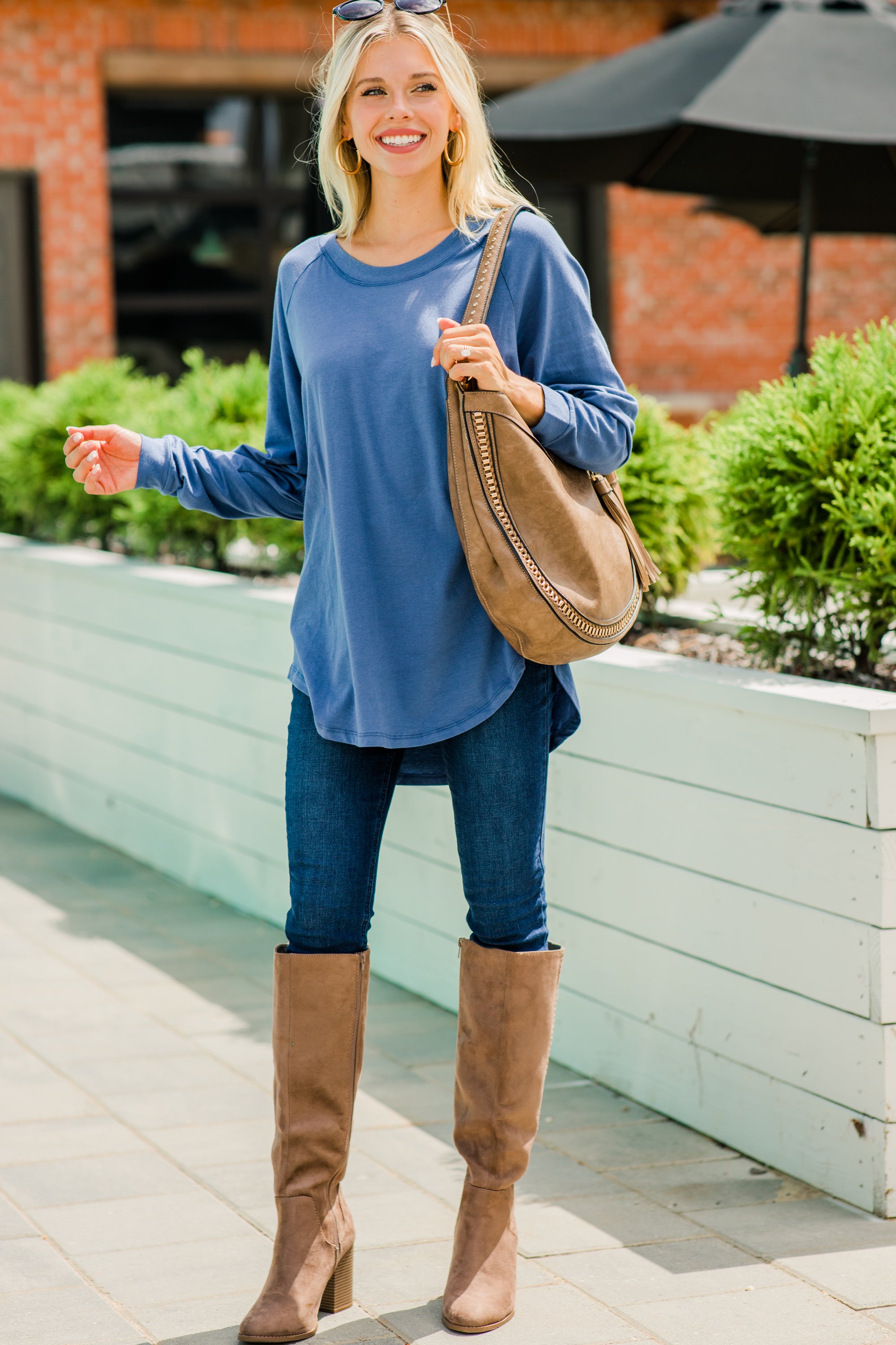 Easy Like Sunday Denim Blue Tunic