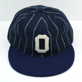 Ebbets - Osaka Tigers Cap (Adjustable Wool Flannel) - Navy / White