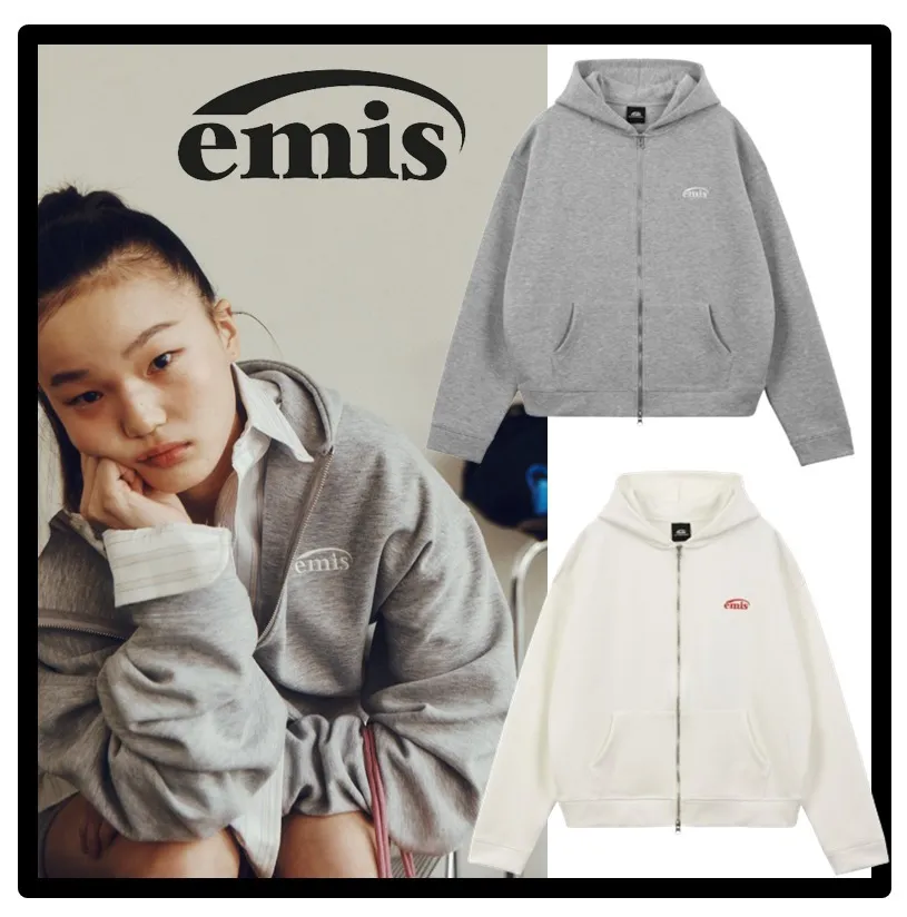 EMIS  |Cotton Logo Hoodies & Sweatshirts