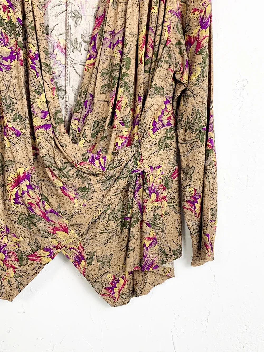 ForYou Floral Faux Wrap Top