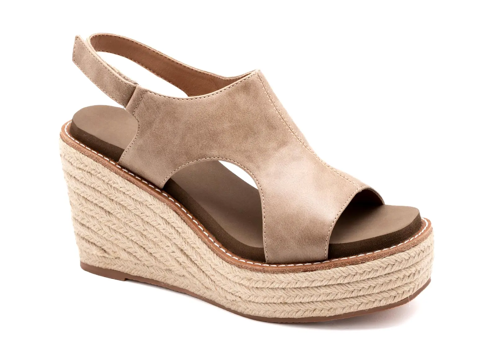 Freddie Wedge in Taupe