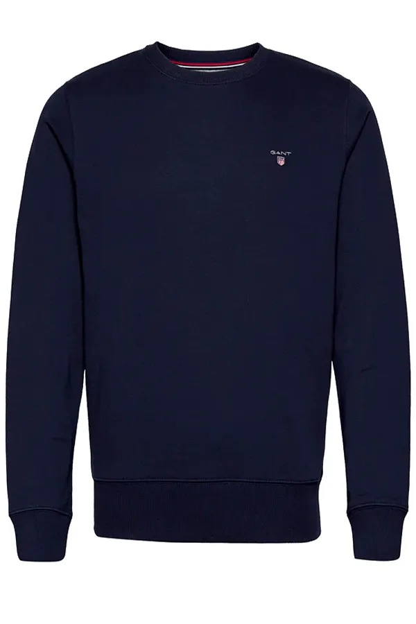 GANT Basic Crew Sweatshirt Navy