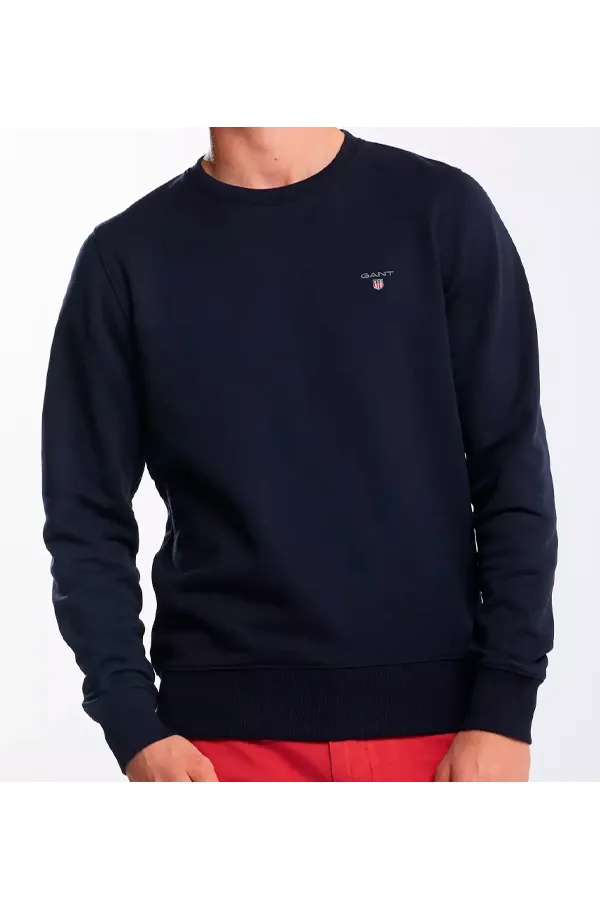 GANT Basic Crew Sweatshirt Navy