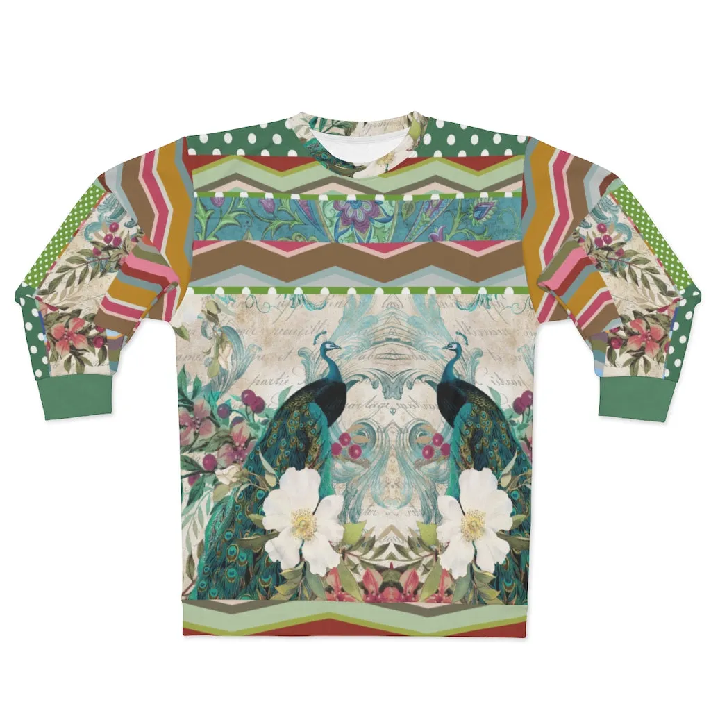 Green Peacock Unisex Sweatshirt