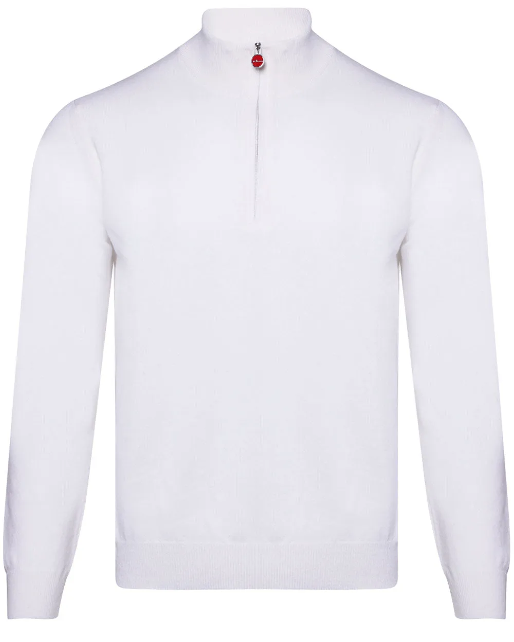 Ivory Cashmere Quarter Zip