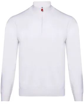 Ivory Cashmere Quarter Zip