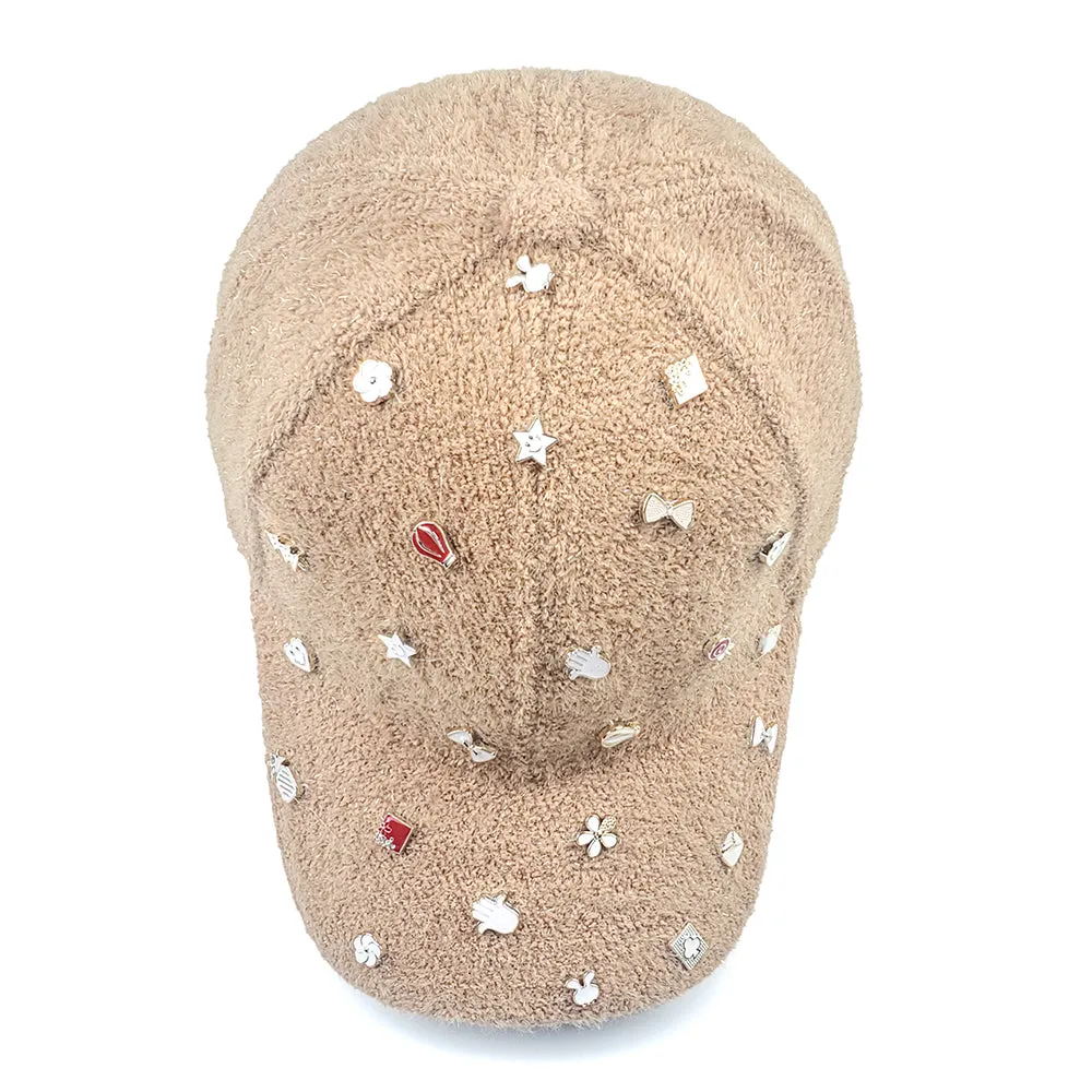 Kealy Winter Baseball Hat in Nude