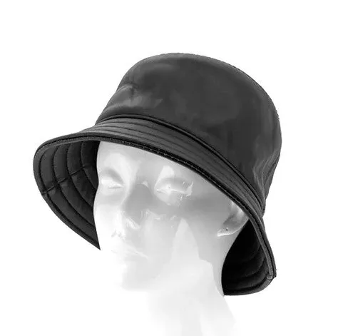 LEATHER BUCKET HAT