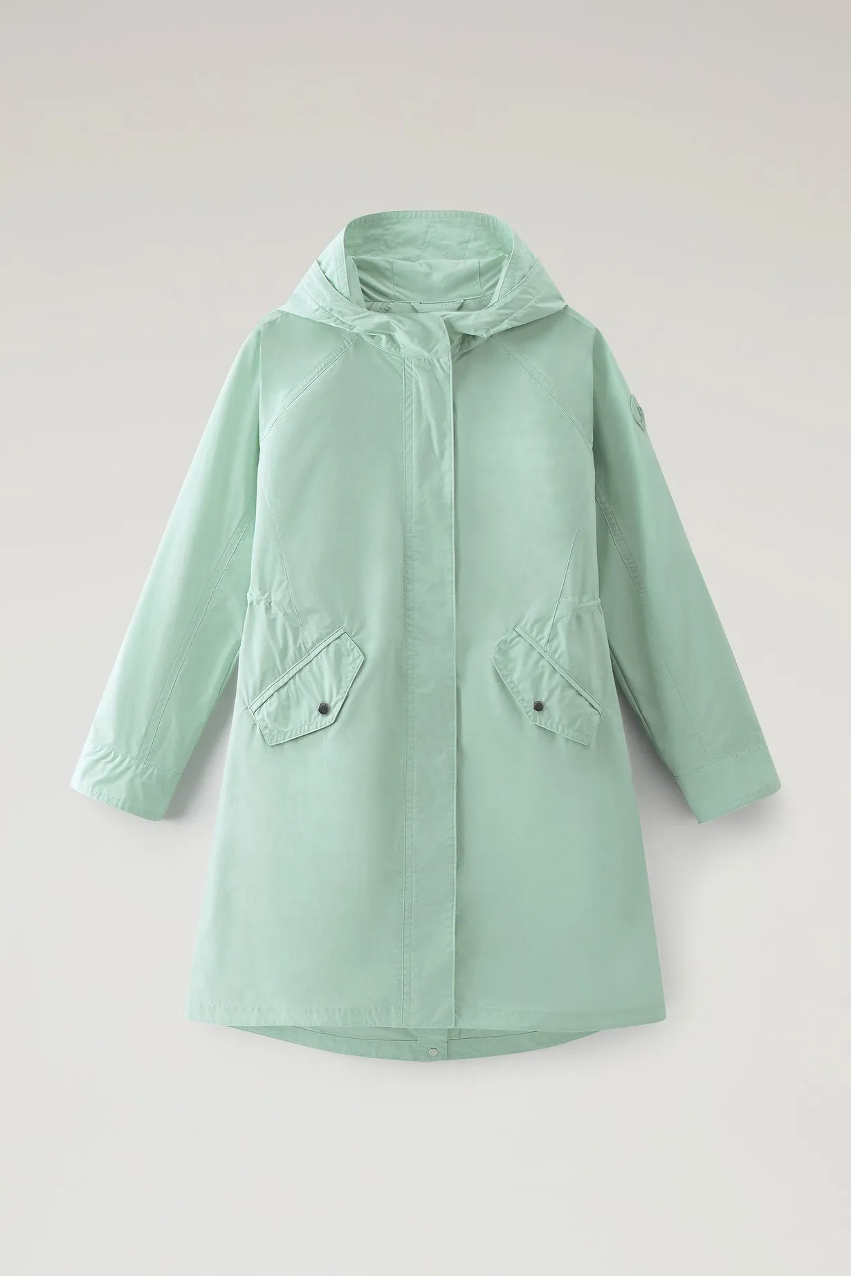 Long Summer Parka in Urban Touch HARBOR GREEN