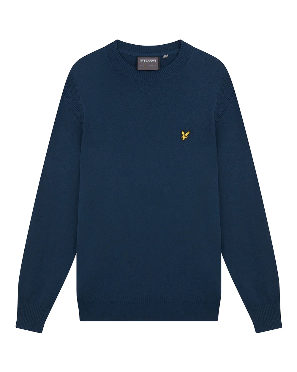 Lyle & Scott Guernsey Golf Crewneck Jumper - Light Navy