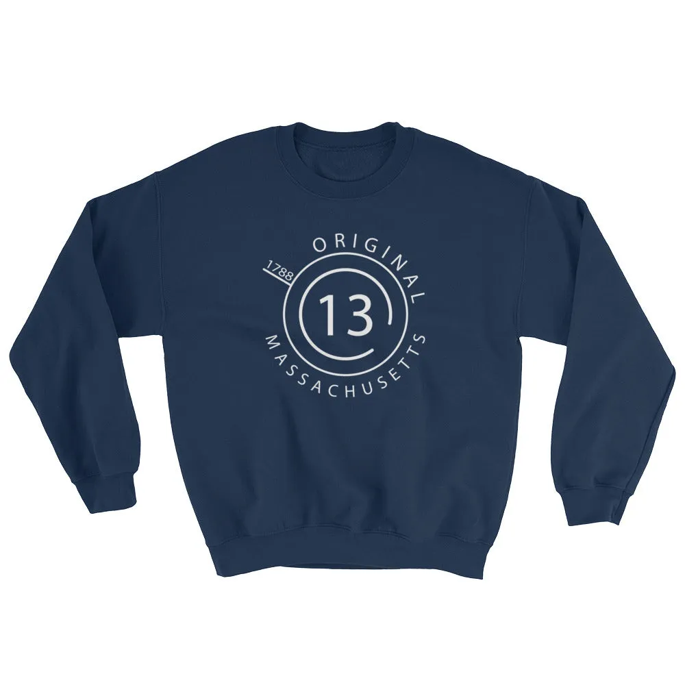 Massachusetts - Crewneck Sweatshirt - Original 13