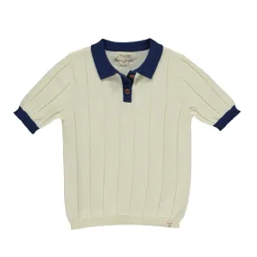 Me & Henry Ollie Cream Knitted Polo