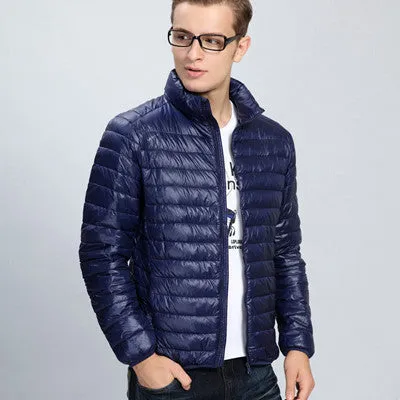 Men Down Jacket Men Warm Coats Men's Down Parkas Plus Size Jacket Coats Short Thick Overcoats SM6