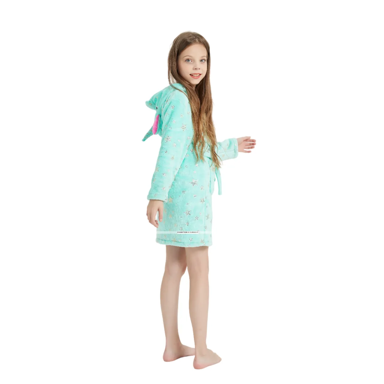 Mint Unicorn Kids Bathrobe