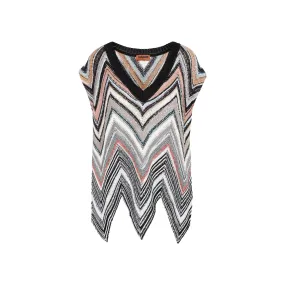 Missoni Chevron Pattern V-Neck Top