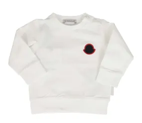 Moncler Enfant Logo Patch Round-Neck Sweatshirt